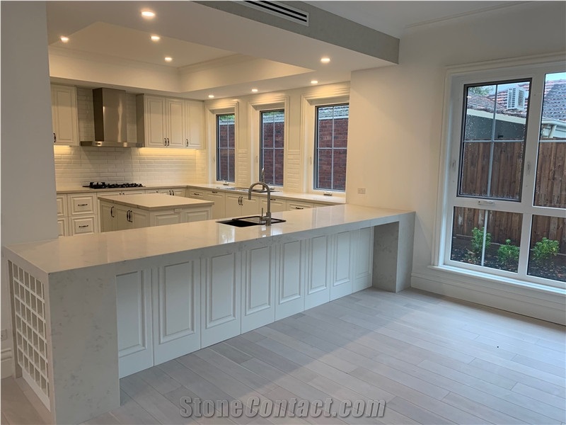Italy Carrara White Marble Slabs for Island Top