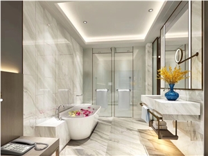 Mugla Pearl White Marble Slabs for Vanity Tops