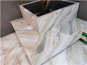 Mugla Pearl White Marble Slabs for Vanity Tops