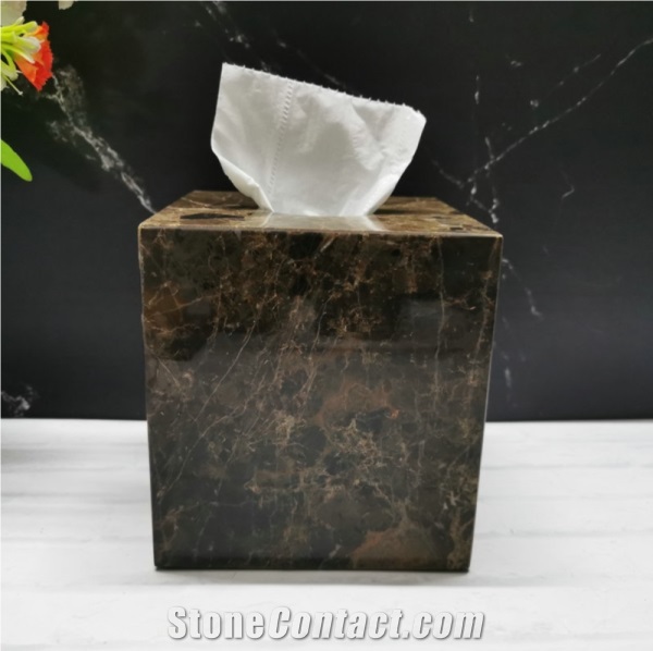Polished Bathroom Sets Emperador Marble Stone