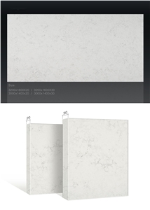 Popular White Calacatta Quartz Stone Slab