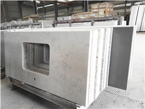 Popular White Carrara Quartz Countertop