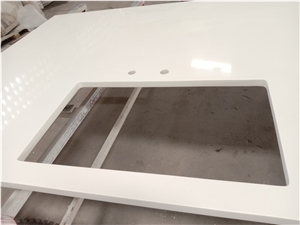 Pure White Custom Countertops Quartz Stone