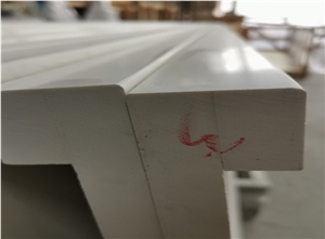 White Calacatta Quartz Prefabricated Countertops