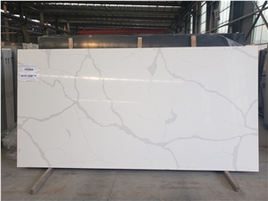 White Calacatta Quartz Slabs