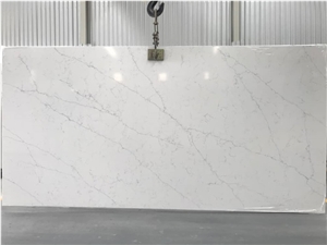 White Calacatta Quartz Slabs