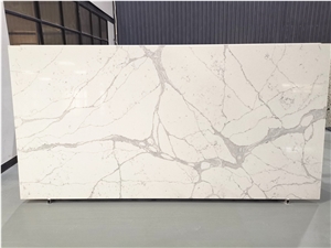 White Calacatta Quartz Slabs