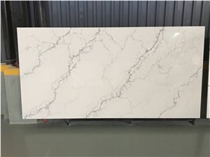 White Calacatta Quartz Slabs