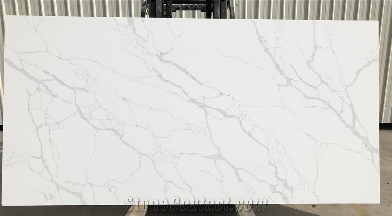 White Calacatta Quartz Stone Slab for Hotel