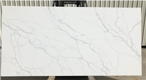 White Calacatta Quartz Stone Slab for Hotel