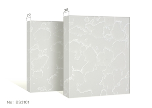 White Carrara Quartz Caesarstone 5151 for Kitchen