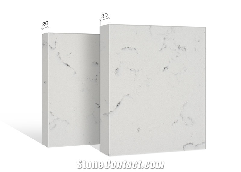White Quartz Slab and Quartz for Countertop