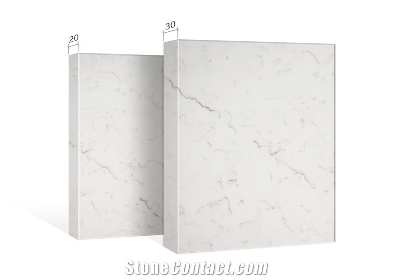 White Quartz Slab and Quartz for Countertop
