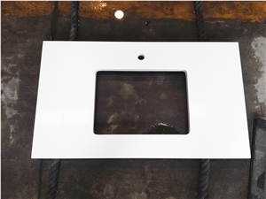 White Quartz Stone Countertop