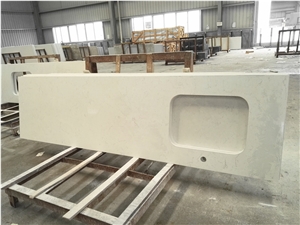 White Quartz Stone Countertop