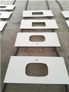 White Quartz Stone Countertop