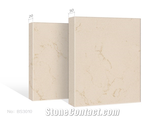 Zodiaq Beige Quartz Slabs Aritificial Stone Tiles