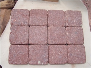 Machine Cut Granite Da Yang Red Cube Stone Machine Cut Granite Da Yang Red Cube Stone