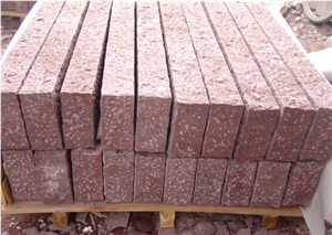 Machine Cut Granite Da Yang Red Cube Stone