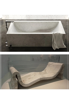 Hotel White Marble Bathtubs Whirlpool Bath Tubs