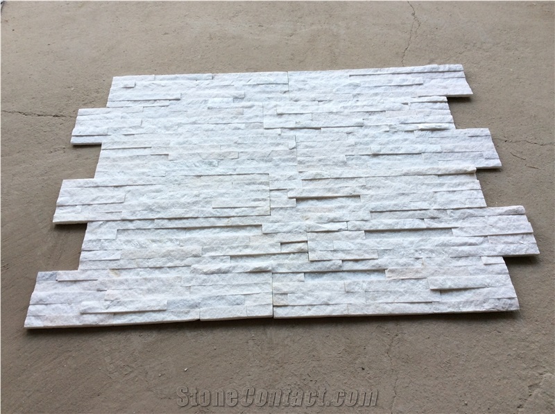 Natural Culture Stone White Quartzite Wall Cladding