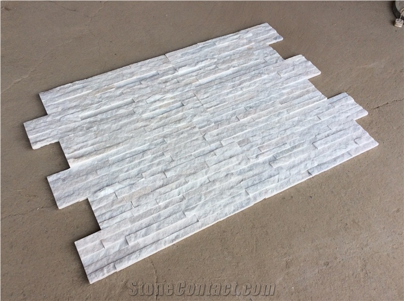 Natural Culture Stone White Quartzite Wall Cladding