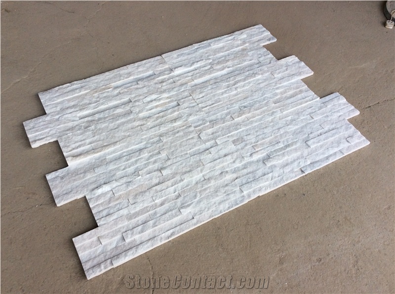 Natural Culture Stone White Quartzite Wall Cladding