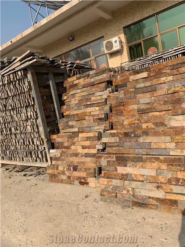 Rusty Slate Culture Stone for Wall Cladding