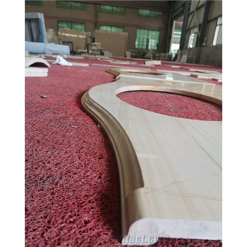 Teak Wood Marble Vanity Top