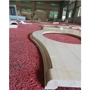 Teak Wood Marble Vanity Top