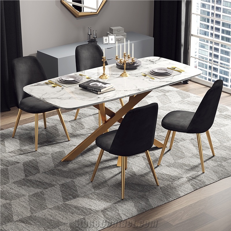 White Marble Home Dining Table Dining Marble Tops