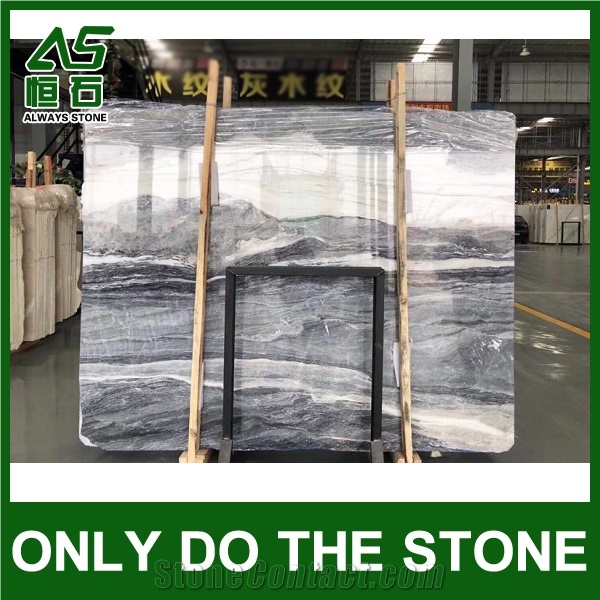China Blue Totem Grey Marble Step & Riser Factory