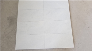 Sandblasted White Marble Tiles, Mugla White Marble