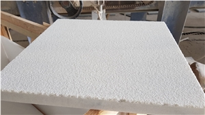 Sandblasted White Marble Tiles, Mugla White Marble