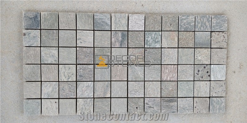 Golden Quartzite Mosaic Tiles