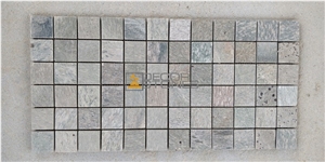 Golden Quartzite Mosaic Tiles