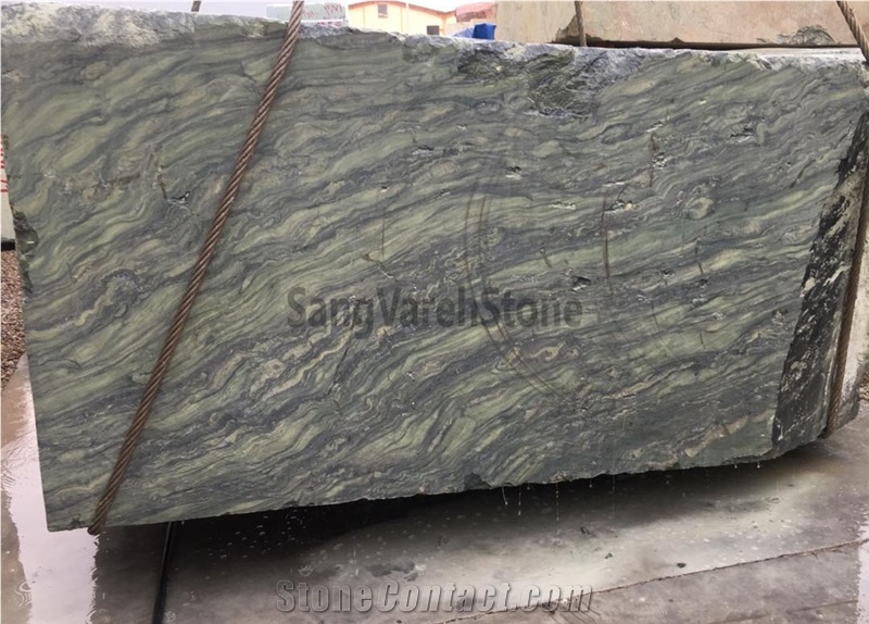 Picasso Green Granite Block