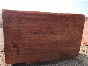 Red Travertine Blocks