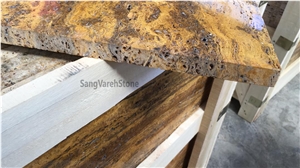 Yellow Travertine Tiles, Slabs