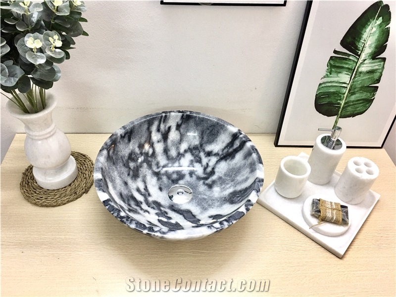 Stone Basin - Bengal Black Marble - Bst70