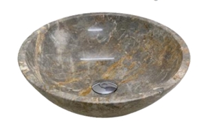 Stone Basin - Gold Marble - Bst72