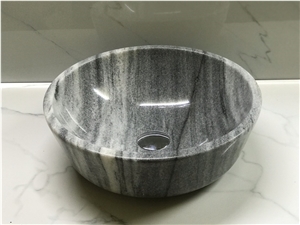 Stone Basin - Grey Marble - Bst11