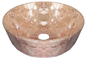 Stone Basin - Pink Marble - Bst30