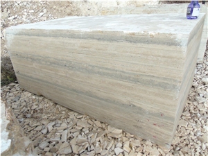 Silver Travertine Argento Blocks