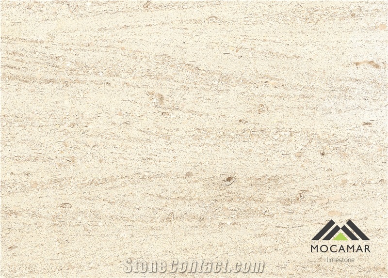 Moca Cream Gross Vein-Cut Limestone Slabs & Tiles