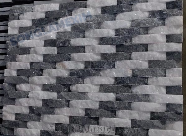 Black and White Wave Panel Mix
