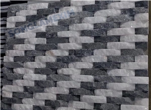 Black and White Wave Panel Mix