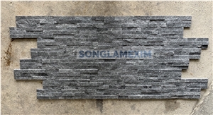 Black Marble Glued Z Shape Wall Panel Black Marble Glued Z Shape Wall Panel