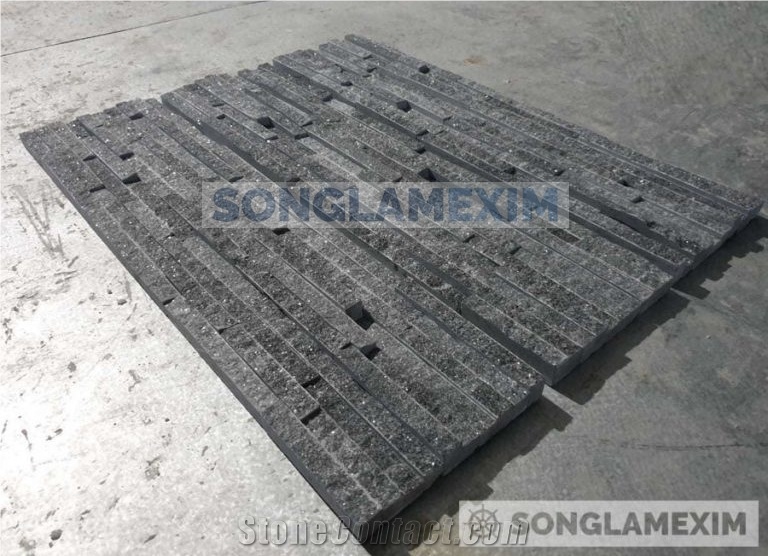 Crystal Black Glued Ledge Wall Panel