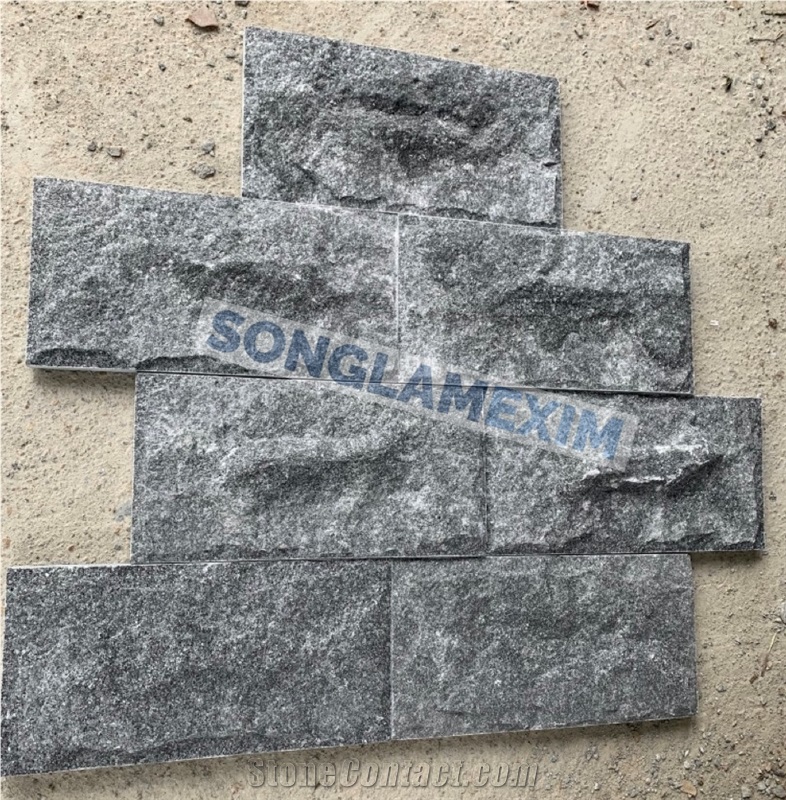 Crystal Black Mushroom Face Wall Cladding